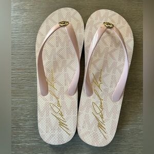 Michael Kors Pink Flip Flops